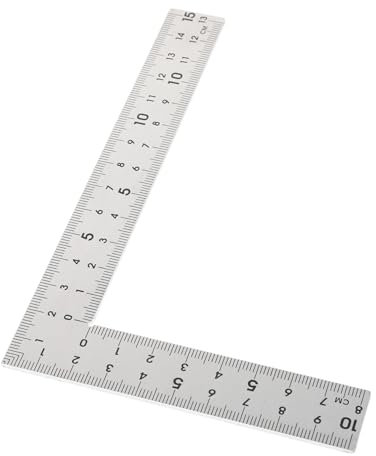 AUTSUPPL Stainless Steel Square Ruler Marking Square for Carpenter Machinist Ruler High Precision Professional Tool