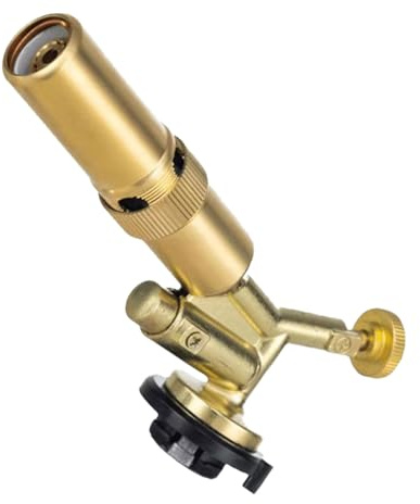 OKUMEYR Tête De Chalumeau D'Allumage De Bouteille De Gaz Portable pour Camping Barbecue Et Cuisine Tête De Chalumeau pour Soudure Plomberie Éclairage