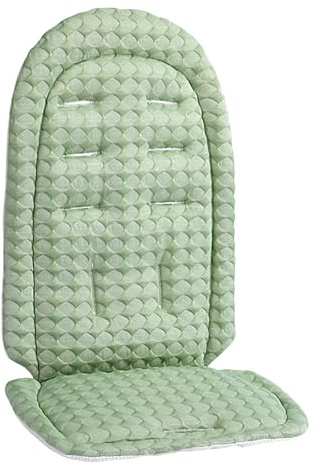 Sghtil Cojín acolchado para cochecito, forro de cojín para cochecito, almohadilla reversible para cochecito, 36 x 64 cm, tapete de repuesto suave para clima cálido, invierno, al aire libre, todas las