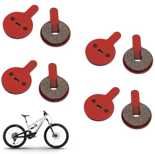 DULZEN 4 Pares de Pastillas de Freno Bicicleta Pastillas de Freno para Patinete Eléctrico Pastillas Semimetálicas Compatible con Kugoo Kukirin G2 Pro BOLI BB8 Novela YINXING BOLIDS