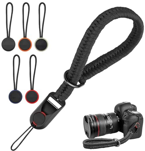 UIEXAY Sangle de Poignet pour Appareil Photo avec Boucle a Declenchement Rapide Dragonne Appareil Photo en Nylon pour DSLR ou Sans Miroir,sangle appareil photo
