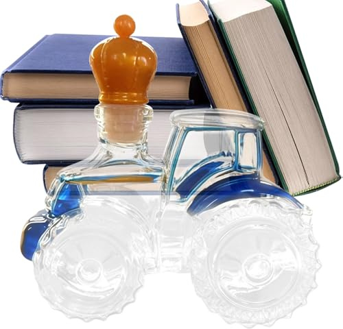 Carafes à décanter pour alcool, 300 ml, tracteur drôle – Décanteur vide de voiture pour whisky, tequila, bouteille | pour vin, alcool, bourbon, vodka, brandy, maison, bureau, bar, homme, papa
