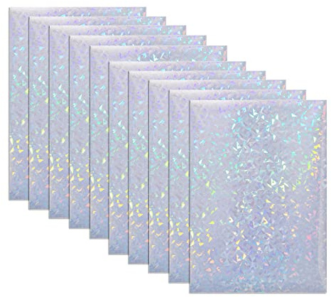 JUYAXIN 21,6 x 29 cm Papier kalt laminierte Folie Glitzer Overlay Laminieren Tintenstrahldruck Klebefolie