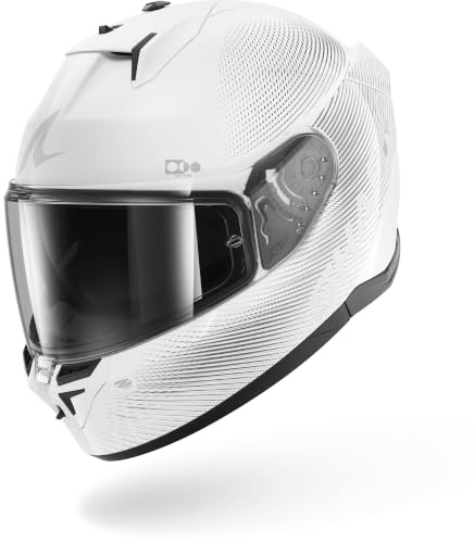 SHARK, Integraler Motorradhelm D-SKWAL 3 SP LYNE White Silver WSS, S
