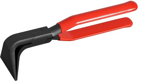 TTETTZ Pinza para Chapa Metálica Alicate de Sellado Y Doblado Herramienta Manual en Acero Carbono de Alta Resistencia Mango PVC Seguro Adecuada para Trabajos, Cabeza de 90 Grados