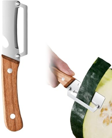 Pelador Multifuncional, cuchillo pelador, Pelador de Verduras Multifuncional para Cocina con Hoja de Acero Inoxidable Ultraafilada, Abridor de Botellas, Descamador de Pescado y Cortador de Cebollas