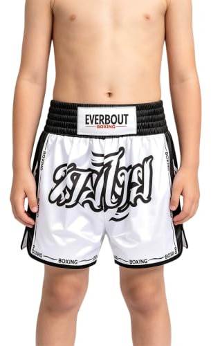 Barnsportshorts, MMA shorts, stridsbyxor, undersida, boxshorts, lös passform | Snabbtorkande tyg, lätt material, elastisk linning, sport, löpning, kamp, fitness, muay thai, mma, kampsport, träning