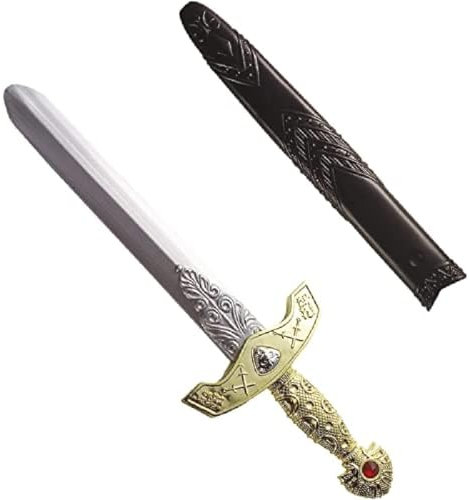 W WIDMANN MILANO Party Fashion 7010I - Ritter Schwert, 45 cm, Dolch, Königsdolch, Mittelalter, Kostümzubehör, Accessoire, Karneval, Mottoparty