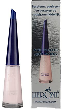 Herome - Anti Ageing Nail Polish 10ml | Nail Polish Camouflages Irregularities and Yellow Stains, with Vitamin A, C and E, Hardens your Nails, for Smooth and Shiny Nails