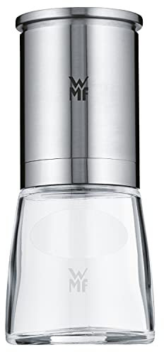 WMF De Luxe - Molinillo para Especias con Molinillo de Cerámica Acero Inoxidable Mate y Cristal