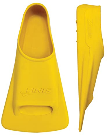 FINIS Adult Zoomers - Aletas de natación, tamaño 40-42, color amarillo