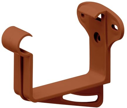 INEFA Stirnbretthalter Rinnenhalter kastenförmig NW68 / 68mm Braun | Kastenrinnenhalter, Dachrinnenhaken aus Kunststoff, Haken für Regenrinne, Kastendachrinne, zuverlässiges Rinneisen