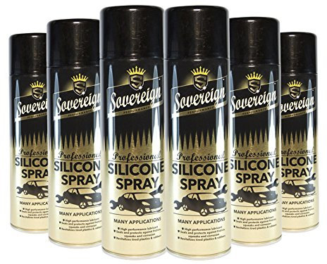 Sovereign High Performance Silicone Spray - Anti Static Lubricant - 500ML x 12 Cans