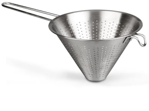 Menax - Edelstahl Küchensieb - Küchensieb - Spitzsieb - Edelstahl - Abtropfsieb Ø 18 cm