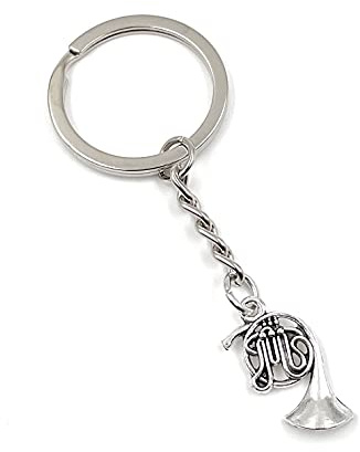 Onwomania - Waldhorn Tuba trompete Schlüsselanhänger - Metall Glücksbringer ideal als Geschenk z.B. für den besten Freund, die beste Freundin, Mama - Für Männer, Frauen & Kinder
