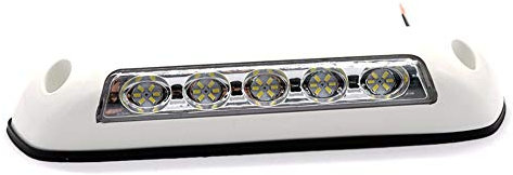 Carrfan 12V RV LED Canopy Porch Light Waterproof Motorhome Caravan Interior Wall Lamps Light Bar RV Van Camper Plastic