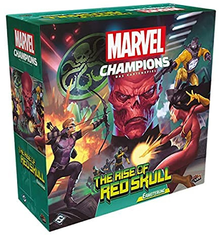 Fantasy Flight Games, Marvel Champions: LCG – The Rise of Red Skull, Szenario-Erweiterung, Expertenspiel, Kartenspiel, 1-4 Spieler, Ab 14+ Jahren, 60+ Minuten, Deutsch