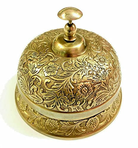 Campana de recepción de latón náutico Mesa de oficina Campana de campana de llamada Campana de hotel de campana