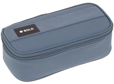 LÄSSIG Bold Schlampermäppchen Stiftemäppchen Schule/School Spacy Pencil Case Bold Blue