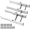 Organisateur Tiroir Separateur Tiroirs Separateur Tiroir Cuisine Organisateur Cuisine Réglable Organisateur de Tiroir À Ressort avec 9 Inserts pour Cuisine Chambre Commode 27 à 44 cm Lot de 4