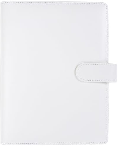 WITHYU A5 Binder, 6 Ring A5 Ringbuch Kunstleder, Ringbuch Nachfüllbar (ohne Innenseitenpapier), Ringordner, Haushaltsordner, Notizbuch für Organizing Planner Nachfüllseiten