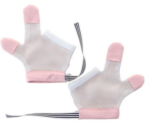 1 paio di protezione per l'aspirazione del pollice, protezione anti-morso, protezione per le dita dei bambini, tettarella mordente, tappo per tazza, arresto regolabile per bambini e