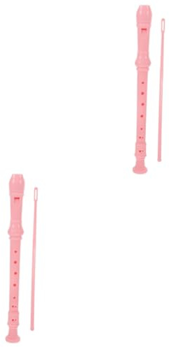Toyvian 2sätze Sopran Blockflöte Für Anfänger Mit Reinigungsstab Leichtes Windinstrument Für Jugendliche Für Musikunterricht Freizeit
