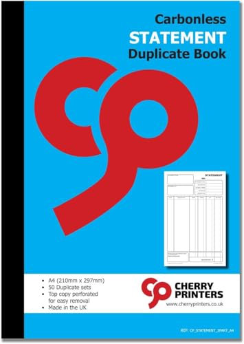 Cherry Durchschreibebuch, selbstdurchschreibend, NCR, A4, 50 Sets, Qualitätspapier