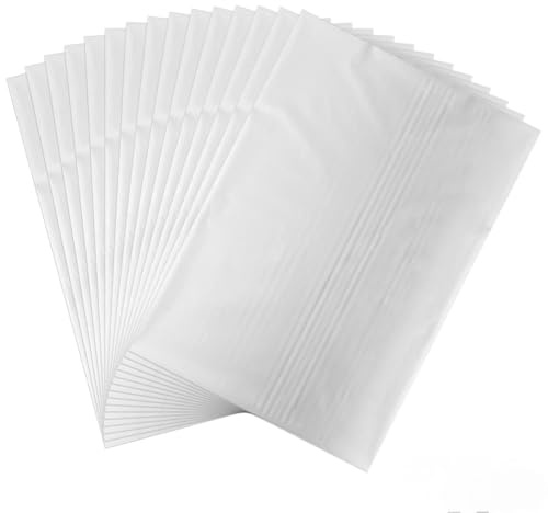 BAOFALI 50 Stück Toner-reaktive Folie, Folienpapier für Toner-Folie, Laserdrucker und Laminiergerät, für Scrapbooking, Papierbasteln, 20,1 x 29 cm (Silber)