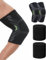 MYGLOAR Ensemble de 4 Bandages de coude pour Hommes et Femmes, Bandage de Poignet, Bandage de coude de Tennis de Bras de Golfeur, haltérophilie, Basket-Ball et Autres Bandages de Sport de coude