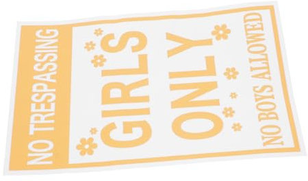 Generic Allowed Door Sign for Cute Bathroom & Bedroom Wall Art Decor Removable Stickers for Little Room and Lounge Cave Decoration