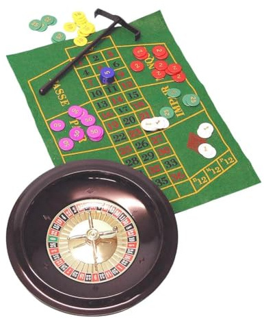 Fangxuee Roulette-Rad-Dekorationszubehör, Interaktionstisch, Spiel-Plattenspieler für Partys, Reisen, Karneval, Treffen für Erwachsene