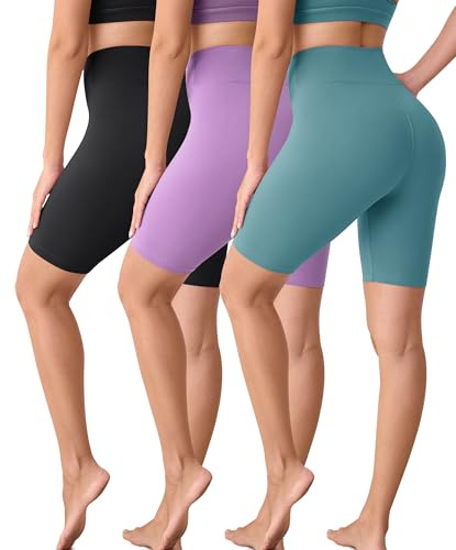 VALANDY Creamlush 8 High Waisted Cycling Shorts for Women | Buttery-Soft Comfort, Flexible Stretch, Anti-Chafing, Pill Resistant, Yoga, Lounging and Everyday Wear, Sizes S-5XL