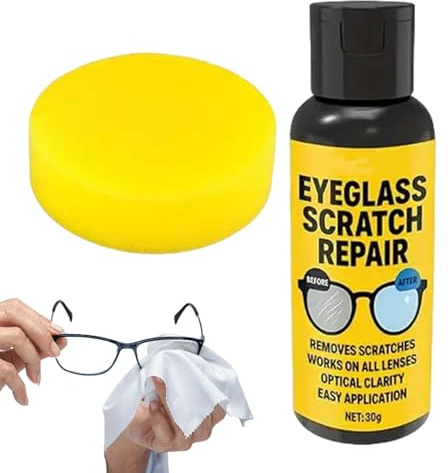 EnlèVe Rayures Pour Lunettes De Vue, Miroir Clair Nettoyant Lunettes De Vue, Spray Nettoyant Lunette Efficacité, Pour Convient Aux Surfaces En Verre, TéLéPhones Portables, Montres,Spray Nettoyant (1)