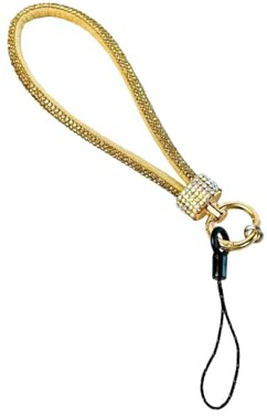 Qsvbeeqj Cordoncino per telefono con strass, corto, anti-smarrimento, ergonomico, soluzione per il trasporto professionale, essenziale per tutti i giorni, corda anti-smar