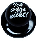 Novaplus Kochjackenknöpfe Ich war's nicht, sw, 12er-Pack