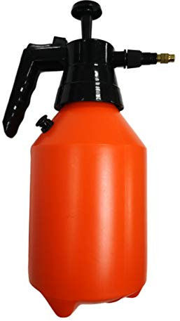 POLYTE One Hand Pressure Sprayer For Lawn, Garden, Pest Control, 50 Oz / 1.5 Liter, 1 Pack orange, black