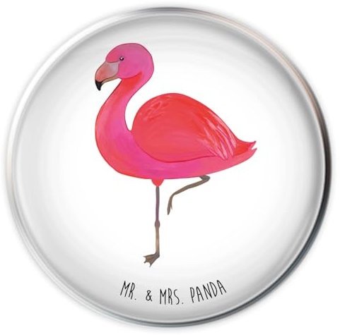 Mr. & Mrs. Panda Waschbecken Stöpsel Flamingo Classic - Geschenk, Selbstliebe, Abflussstöpsel, ich, Freundin, rosa, Einzigartig, Ablaufgarnitur,
