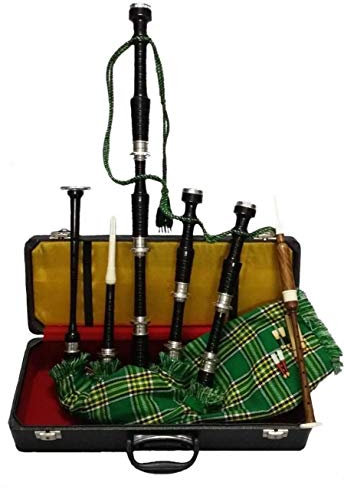 Great Chanter Dudelsack aus Rosenholz mit Nickel-Silberhalterungen und Hartschalenkoffer.