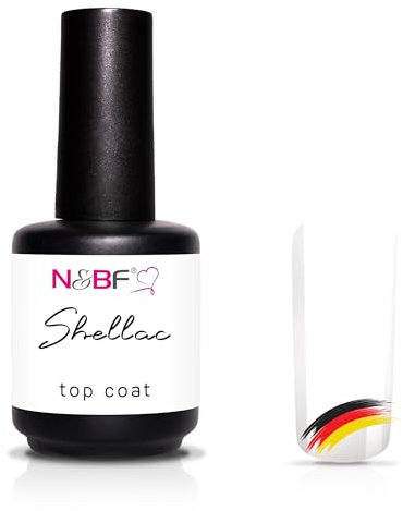 NAILS FACTORY UV NagellackTop Coat 12ml | Versiegelung Überlack Gellack LED UV Nagellack Lack für Maniküre Nail Polish Gel Nägel | Salon & Heimgebrauch