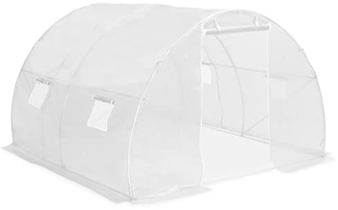 vidaXL Gewächshaus 4 Seitenfenstern 1 Tür Garten Treibhaus Tomatenhaus Pflanzenhaus Gartenhaus Frühbeet 9m² 300x300x200cm