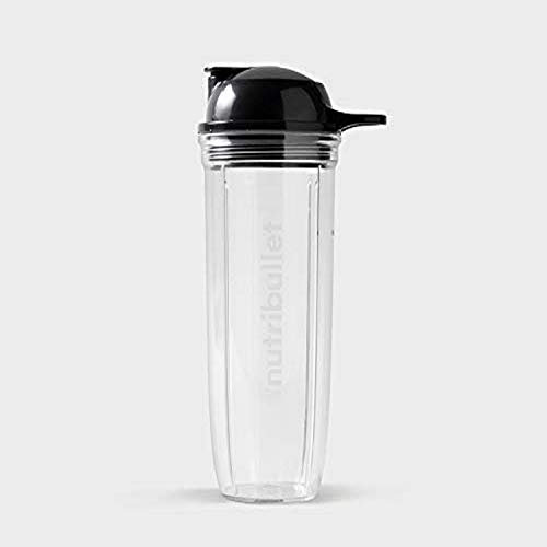 NutriBullet ANBC32 32 oz Cup with to-Go Lid, Plastic, Clear/Black