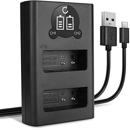 CELLONIC BC-DC15 BC-DC15-E Dual Schnellladegerät kompatibel mit Leica D-LUX D-LUX (Typ 109) D-LUX 7 BP-DC15 BP-DC15-E BP-DC15-TK BP-DC15-U + USB Kabel Akkuladegerät Ladekabel Dual Ladegerät