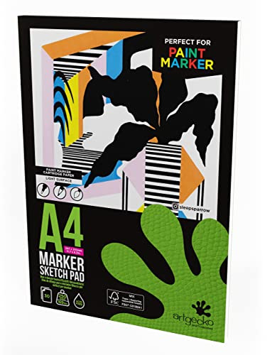 Artgecko Pro Marker Pad A4-30 Sheets 250gsm White Smooth Paper