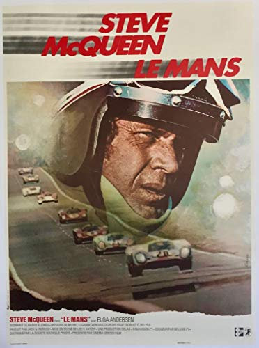 Póster Cartel Película Retro Le Mans Clásico Steve Mc Queen