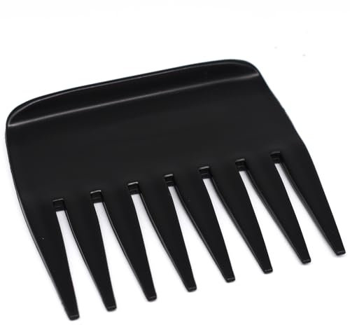 Professional Streaker Texture Hair Styling Comb - 8-Widly-Spaced Teeth for Pompadour Slickback Detangling for Men Women Hair Beard Care Shaping Wet Pick Shampoo Hairdressing in Home Office Salon