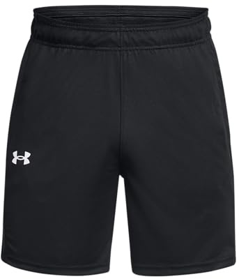 Under Armour UA Tech Taper Short Pantalones cortos de hombre, cómodos y ligeros pantalones de montaña, color negro/negro