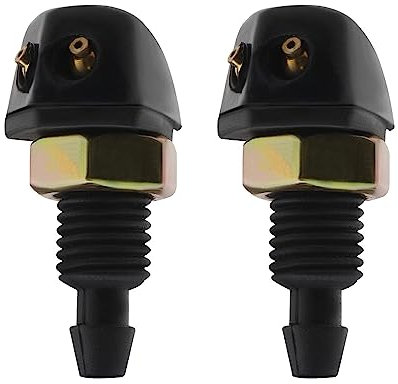 YINETTECH 2PCS 4,8mm Auto Scheibenwischer Waschdüsen Dual Outlet Scheibenwaschanlage Wischer Scheibenwaschdüsen Automotive Ersatzteile