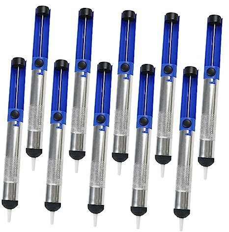 Homoyoyo 10 Stück Lötsauger Entlötpumpe Vakuumpumpe Für Einfache Handhabung Professionelles Lötmittelentfernungswerkzeug Für Leiterplatten Und Bauteile