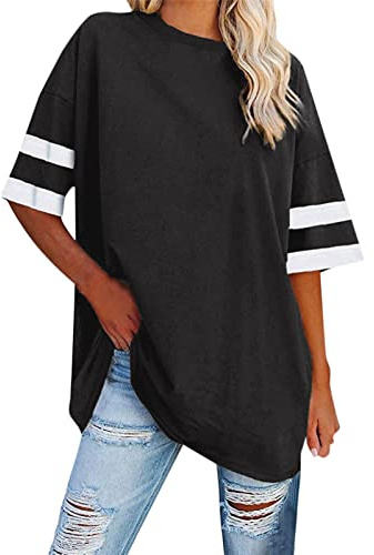 Oversized T Shirts for Women Womens Casual Long Sleeve Blouses Tops Loose Pleated Floral Tunic Shirts for Women V Neck Button Up Henleys Silk Tops for Women UK Blouse